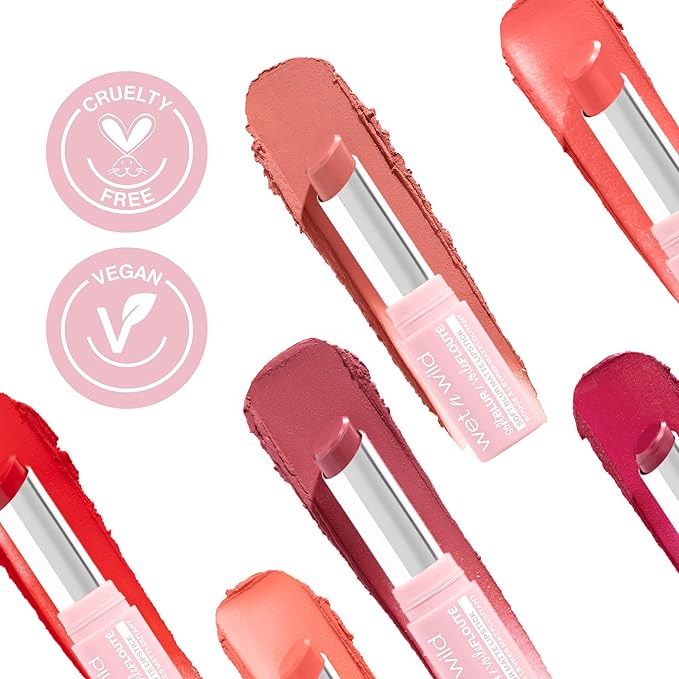 wet n wild Soft Blur Matte Lipstick, Velvety Semi-Sheer Buildable Color, Soft Matte Powdery Finish, Comfortable Wear, Vegan & Cruelty-Free - Apricot Smoothie (Pack of 2)