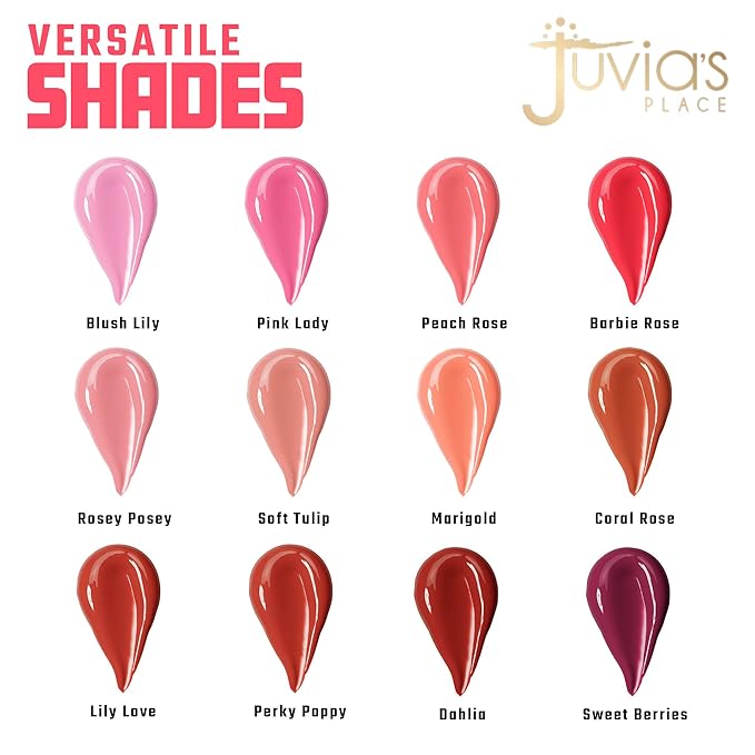 Juvia's Place Blushed Liquid Blush RoseyPosey - Dewy Tint Cheeks Makeup Glow Pigment Effortless Beauty Long Lasting Cosmetics Soft Creamy Natural Buildable All Skin Color Light Flawless Finish Blend