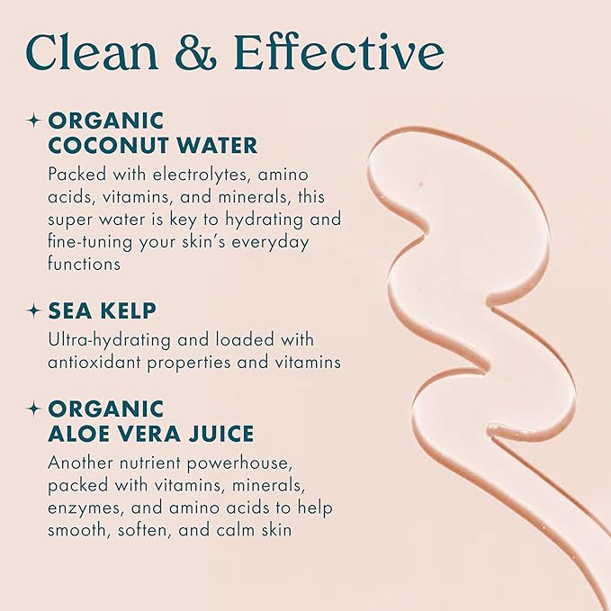 Kopari Jumbo Tahitian Vanilla Hydrating Body Wash | 25 oz Gel-Based Body Cleanser with Coconut Water, Aloe & Sea Kelp | Rich Lather, Signature Coconut Milk Scent