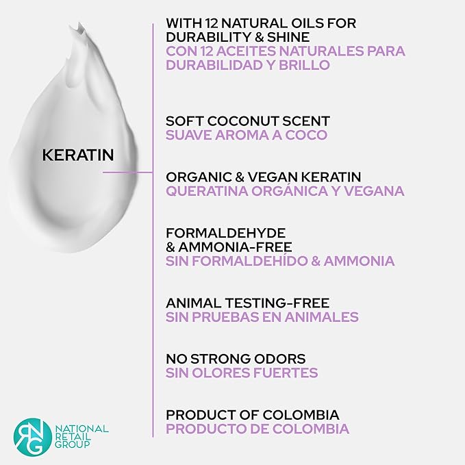 Ritual Botánico Keratina Orgánica | Treatment to Straighten, Repair and Relax Hair | All Natural, Organic & Vegan Ingredients | Product of Colombia | 6 Piece Kit