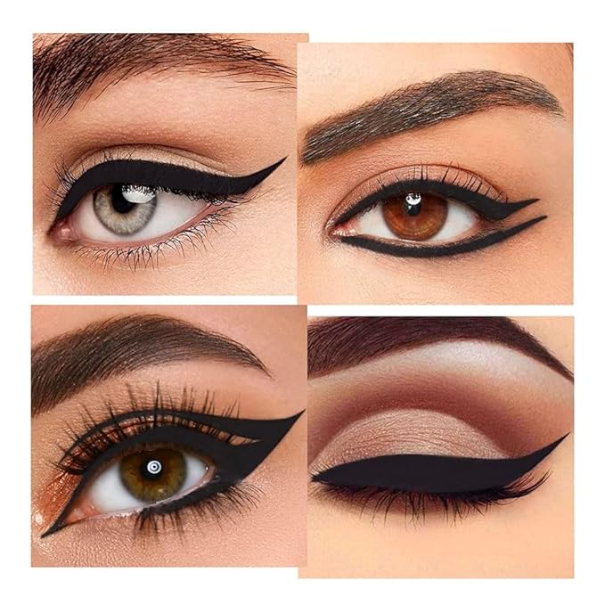 Kaely Black Gel Eyeliner Pencil,Waterproof Smudge Proof Eye Liner Pen,Cat Eye Goth Halloween Makeup,Eye Black Face Paint Lipstick Crayon,Color Colorful Eyeliner Eyeshadow Stick,04