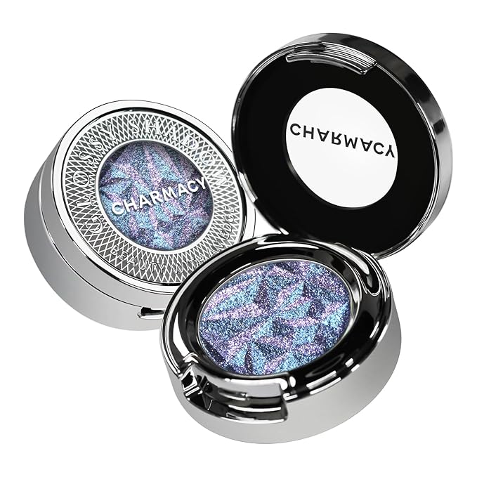 CHARMACY Multichrome Glitter Eyeshadow, Intense Color Shifting Creamy Eye Shadows, Highly Pigmented, Metallic Shimmer Eyeshadow #812