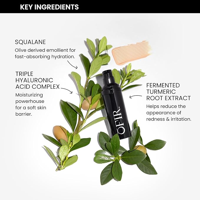 OFIR Sheer Skin Hydrating Tinted Moisturizer for Face | Lightweight Face Tint Makeup | Breathable Vegan Skincare Routine | Sheer Coverage Makeup Formula | Papyrus - Medium to Tan 1 FL OZ