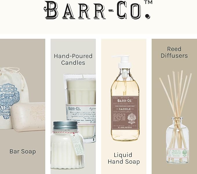 Barr-Co. Original Scent Fine Hand Made Bath Salts, Vanilla Coconut Bath Salts with Oatmeal and Vetiver, Relaxing Bath Products for Women & Men, 32 oz