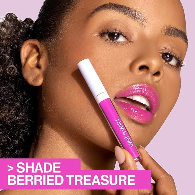 wet n wild Lip Gloss Mega Slicks High Shine Lip Gloss Bundle - Nude Mood & Crushed Grapes