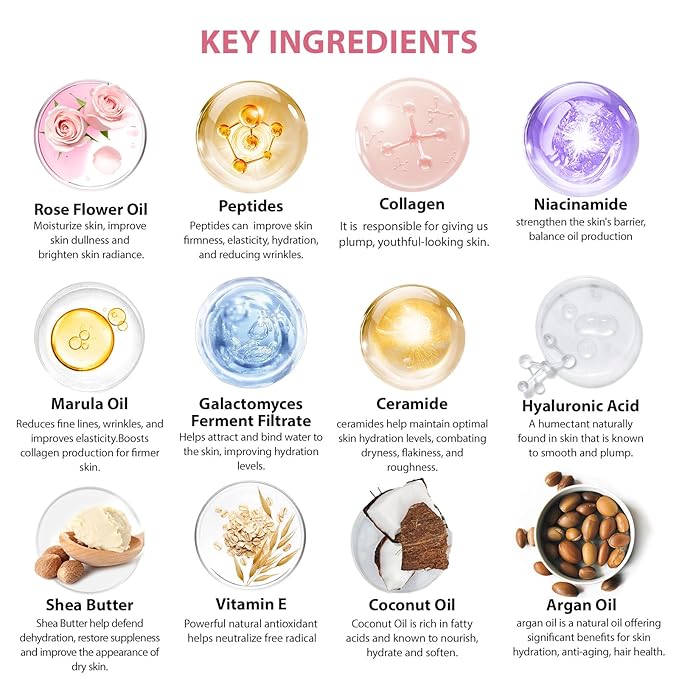 33 Pcs Valentines Day Gifts for Women, Rose Essential Oil Face Hydrogel Mask, Face Sheet Mask, Skin Care Set, Clay Mask, Under Gel Mask, Gel Lip Mask, Christmas, Birthday, Baby Shower