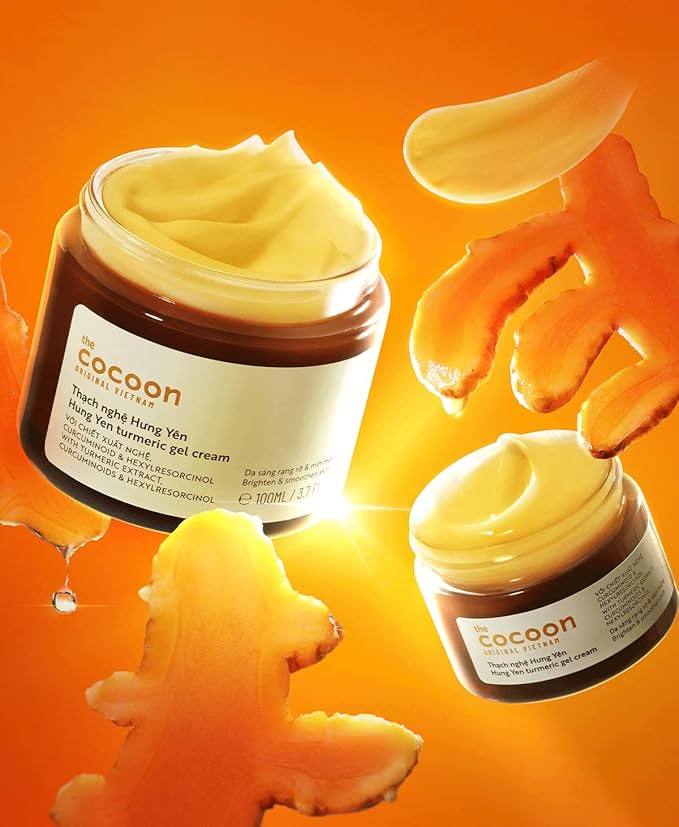 Cocoon Hung Yen Turmeric Gel Cream with Niacinamide + Turmeric to Visibly Improve the Look of Dark Spots, Anti-Oxidant and Even Skin Tone, For Nourished Skin, Pore & Sebum, Glass Skin, Vegan Skincare