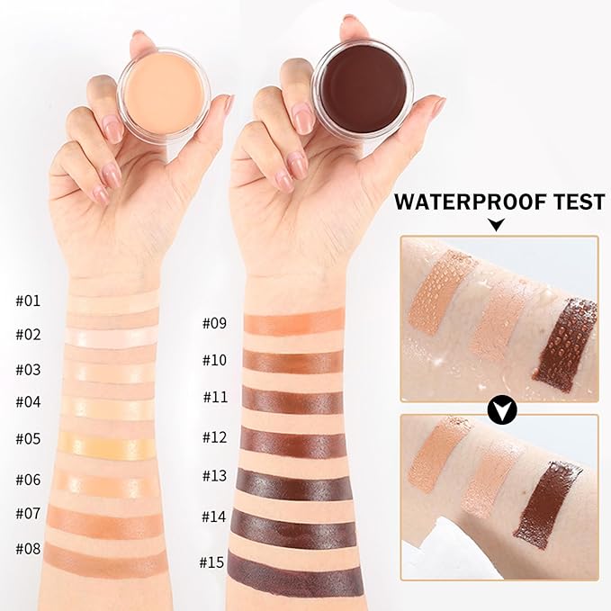 Under Eye Concealer for Dark Circles Color Correcting,Pro Concealer Full Coverage Tattoo Cover up Makeup,Under Eye Brightener,Long-lasting Corrector de Ojeras (01 Chantill)