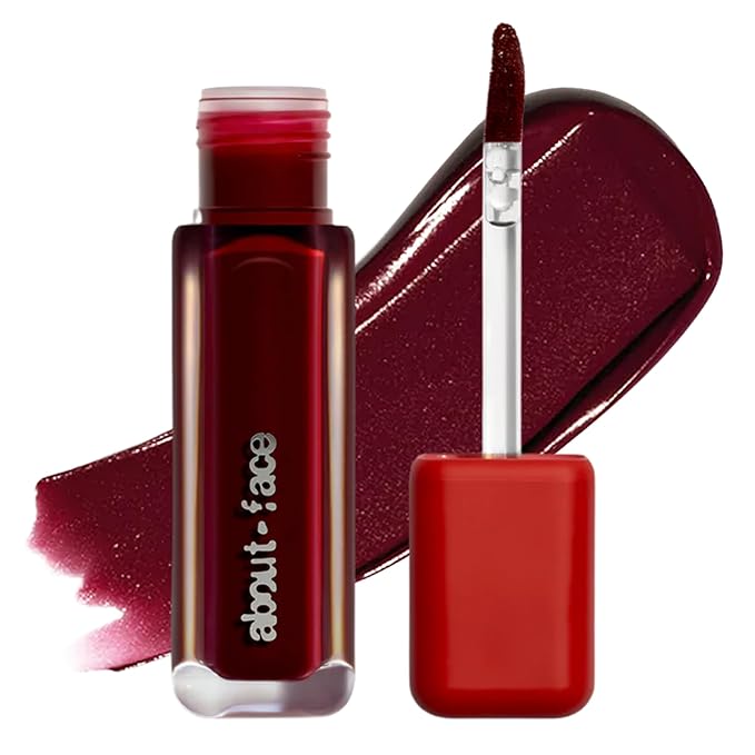 about-face Blur Matte Lip Plump – Soft-Matte Liquid Lipstick with Plumping Effect – Hydrating, Vegan, Cruelty-Free, Clean Beauty – 0.2 oz (Petit Rouge - Nude Brown)