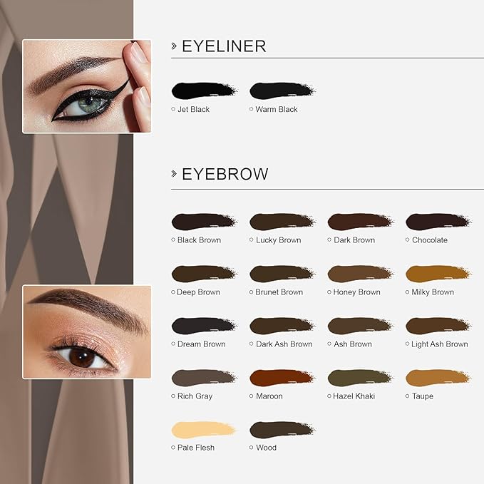 QUELLE Microblading Ink Permanent Makeup Pigment 0.5oz/15ml Eyebrow Ink Microblading Pigment for Eyebrow Eyeliner (Chocolate)