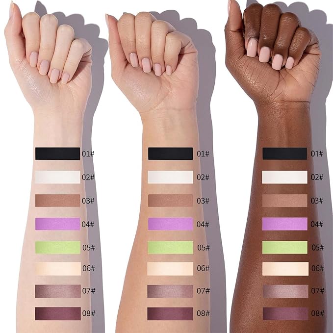 Erinde Deep Dark Mauve Plum Purple Single Eyeshadow Makeup, Smokey Eggplant Purple Neutral Matte Eye Shadow for Older Women, High Pigment Lightweight Blendable Eye Shadow Palette Sombra Para Ojos, 08