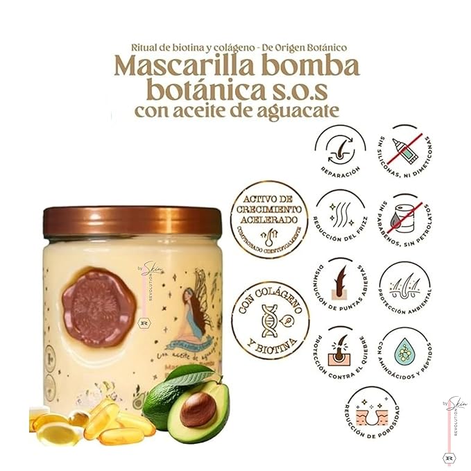 Ritual Botánico Keratina Orgánica | Treatment to Straighten, Repair and Relax Hair | All Natural, Organic & Vegan Ingredients | Product of Colombia (MASK)