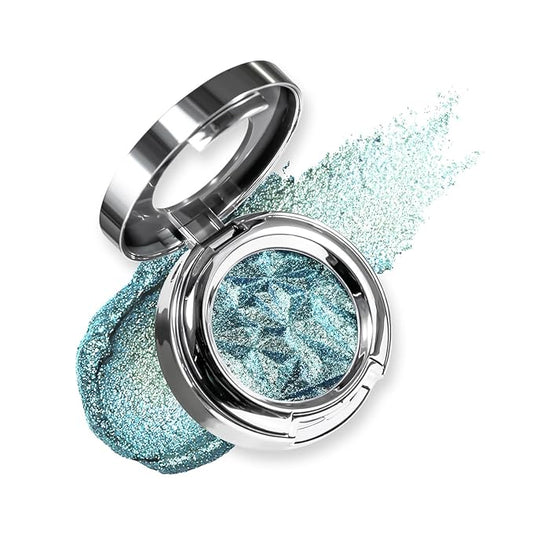 Chameleon Glitter Eyeshadow,Color Shift High Pigment Single Eyeshadow, Smooth Blendable Formula for Party & Evening Looks, Vegan & Cruelty-Free#01