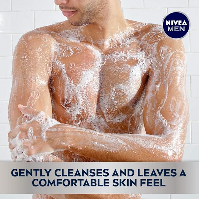 Nivea Men Sport Body Wash with Revitalizing Minerals, 16.9 Fl Oz Bottle (Pack of 2)