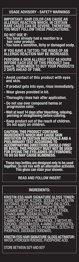 Kristin Ess Hair Copper + Auburn Hair Gloss Semi Permanent Hair Dye - Copper Penny - Shine Boosting Red, Auburn + Strawberry Blonde Color - Deep Conditioning Brightening Treatment for Women - Vegan