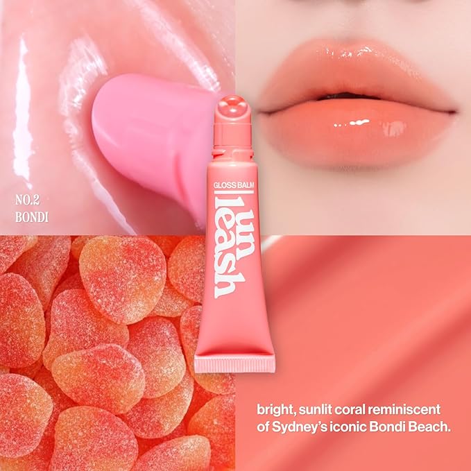 [Unleashia] Sunset Dazzle Gloss Balm #LIp Balm #Gloss Balm #Lip Care #Lip Cosmetic (No.2 Bondi)
