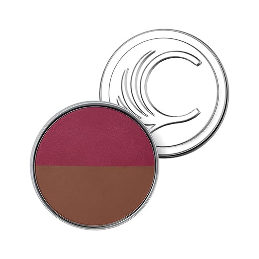Cheekbone Balance Deep Blush/Bronzer, Talc-Free Multi-Use Compact with a Soft-Matte Finish, Buildable, Skin-Loving Formula with Organic Jojoba Oil, Eco-Conscious, Vegan & Cruelty-Free, 0.38 oz.