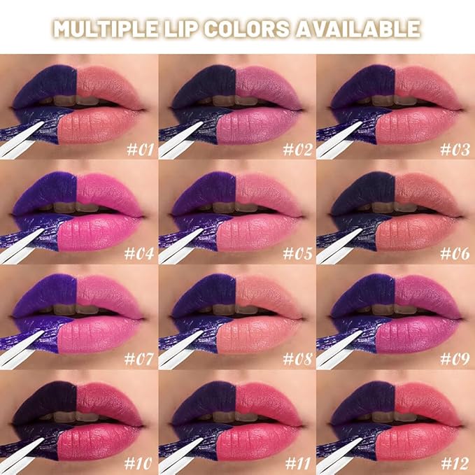 Kaely Neutral Brown Lip Stain Peel Off Masque, Long Lasting Waterproof Smudge Proof Lip Tint, Non-Transfer Semi Permanent Lipliner Tattoo with Tweezer, Matte Finish, Vegan & Cruelty-Free, 06