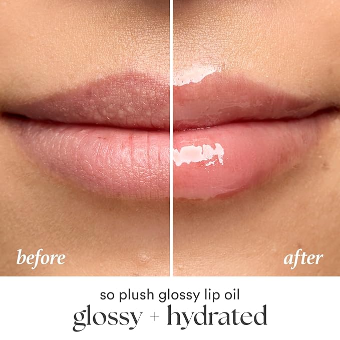 Julep So Plush Glossy Lip Oil – Hydrating Lip Tint with Apricot, Avocado & Jojoba Oils – Non-Sticky Shine, Moisturizing Lip Gloss for Soft, Nourished Lips – Vegan & Cruelty-Free (06 Rosy Glow)