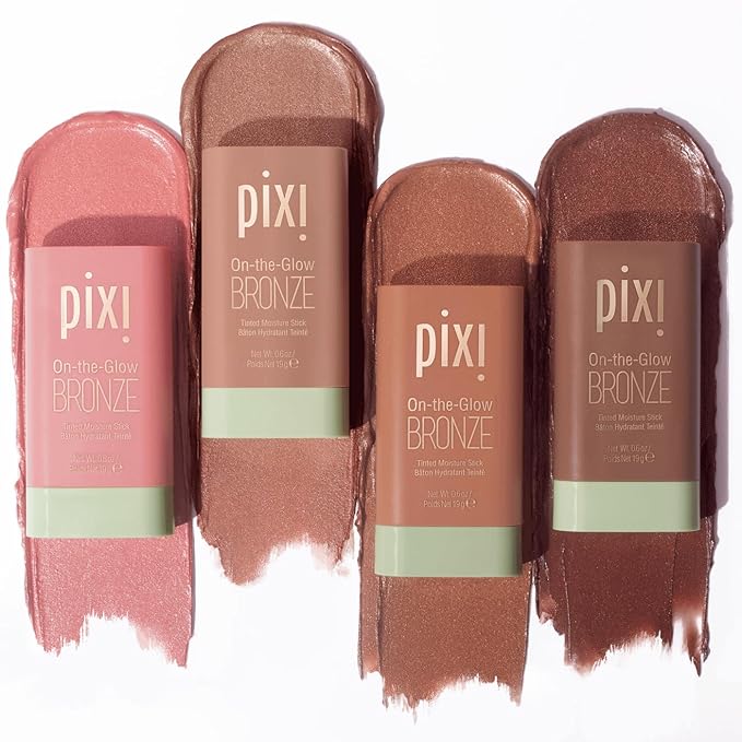 Pixi Beauty SunKissed Sheen On-the-Glow Trio, Blush, Bronze, and Highlighter Routine