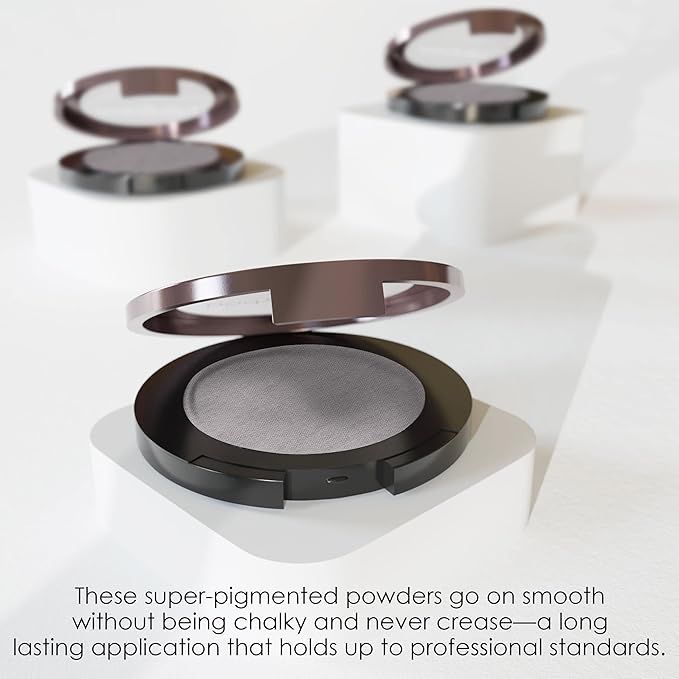 Bodyography Expressions Eye Shadow – Magnetic (Silver Grey (Glitter)) | Multi-Functional, Long-Wearing Powder for Eyes, Cheeks & Brows | Buildable, Silky Finish | Vegan, Talc-Free