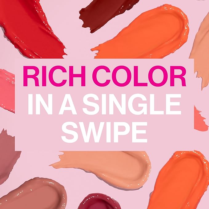 wet n wild Mega Last High-Shine Lipstick Lip Color,Infused with Seed Oils For a Nourishing High-Shine,Buildable & Blendable Creamy Color,Cruelty-Free & Vegan - Clothes Off,(Pack of 2)