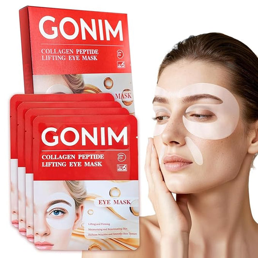 GONIM Under Eye Patches 360° Fit, Eye Mask with Collagen Peptide, Salmon DNA PDRN, Caffeine,Retinol & Niacinamide, Eye Patches for Puffy Eyes and Dark Circles, Travel Essentials 4 pairs