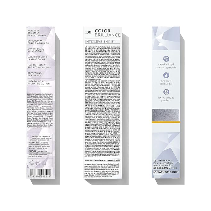 Ion Permanent Creme Hair Color 9N Very Light Blonde, Vegan, Cruelty Free, PPD Free, 100% Gray Coverage, Long Lasting, Fade Resistant Color, 2.05 oz