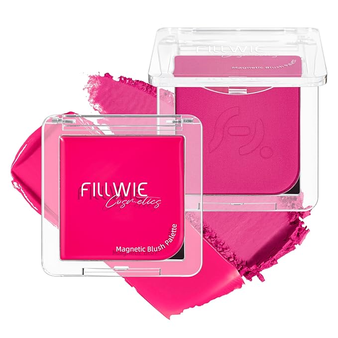 Versatile Blush Duo for Cheeks, Eyes & Lips – Cream & Powder Blush Set, Highly Pigmented, Long-Lasting, Blendable, Valentine’s Day Gift (2-Pack, Berry Bliss)