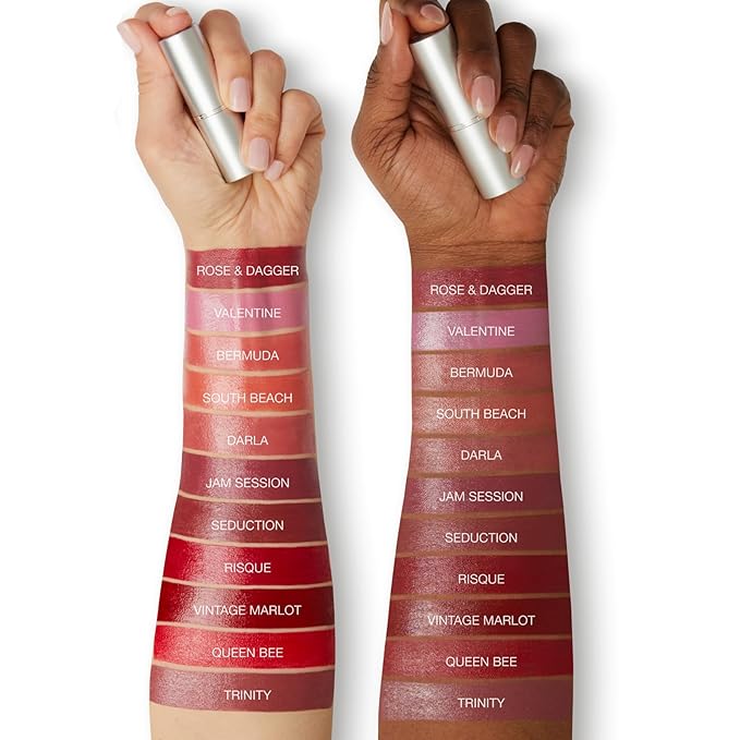 Honeybee Gardens Truly Natural Long Lasting Lipstick, Darla, Medium Rose with Pink Undertones, Naturally Hydrating & Nourishing, Vegan, Gluten-Free & Cruelty-Free, 0.11oz/3g