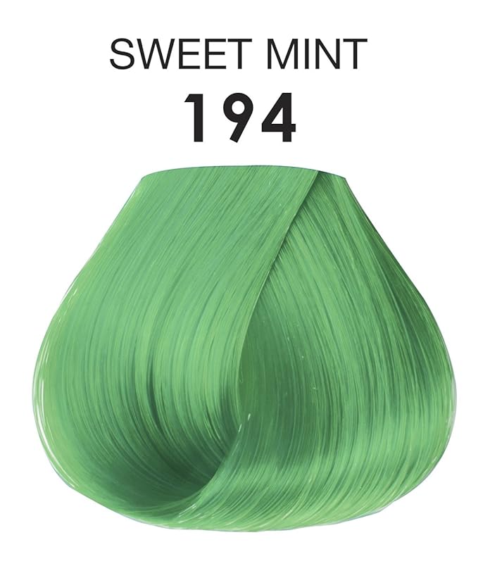 Adore Semi Permanent Hair Color (194 Sweet Mint) | Vegan & Cruelty-Free Green Hair Dye | No Ammonia, No Peroxide, No Alcohol | 4 Fl Oz