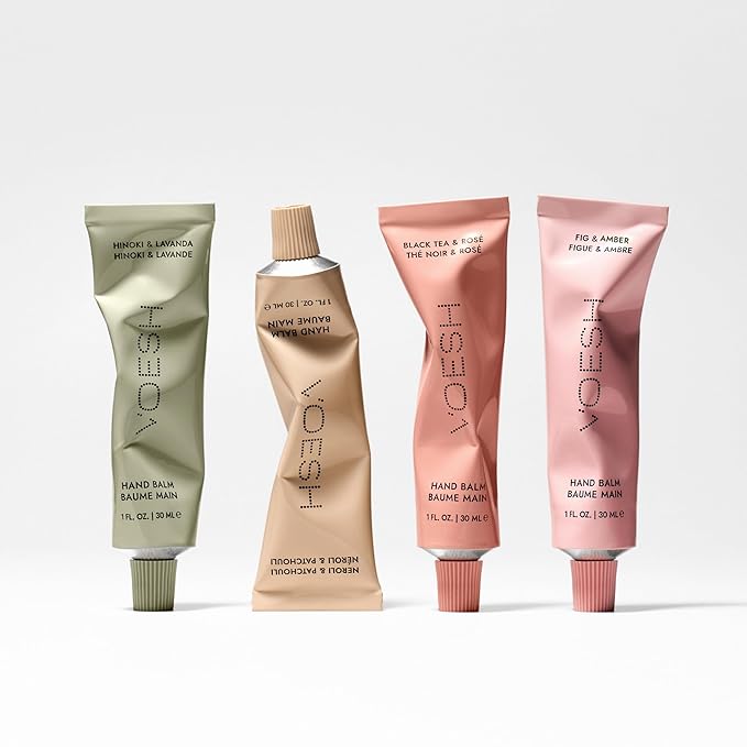 VOESH Vegan Hand Balm Black Tea & Rosé 1 oz – K-Beauty Korean Skincare Hand Cream for Dry Hands – Non-Greasy Fast-Absorbing Moisturizer with Turmeric Mango Butter and Squalane – Travel Size