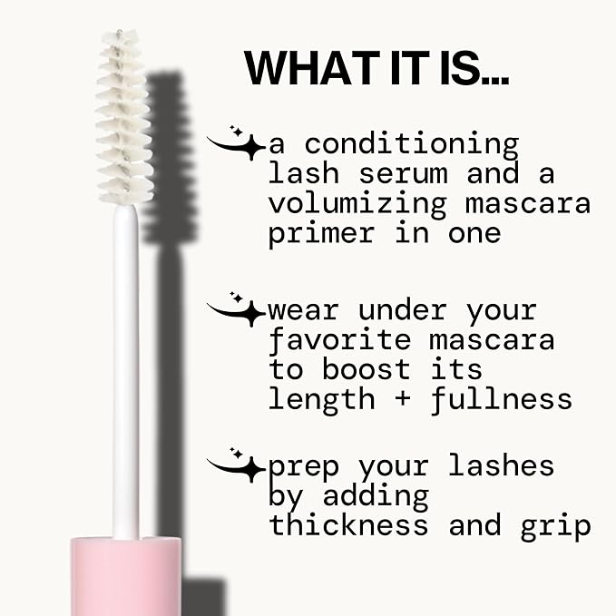Pacifica Vegan Collagen Eye Lash Serum & Clear Mascara Primer – Conditioning Vitamin B & E Formula for Longer, Fuller Lashes, Eyelash Makeup Cruelty-Free Clean Ophthalmologist Tested