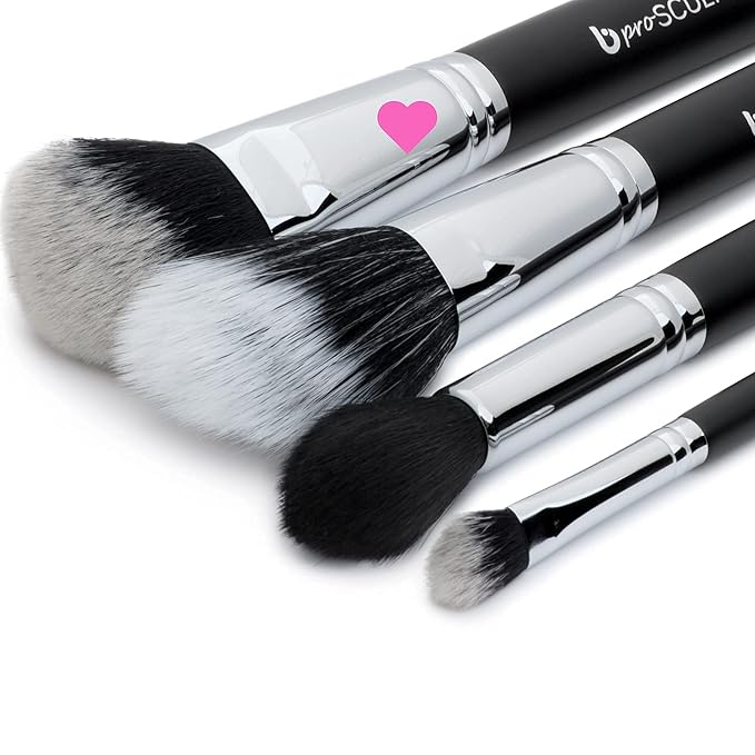 Contour Brush Bronzer Brush - Beauty Junkees Pro Sculptor Angled Makeup Brush, Cheek Hugging Soft Dome for Cheekbone Contouring, Sculpting, Blush, Cream, Powder, Liquid; Synthetic Vegan