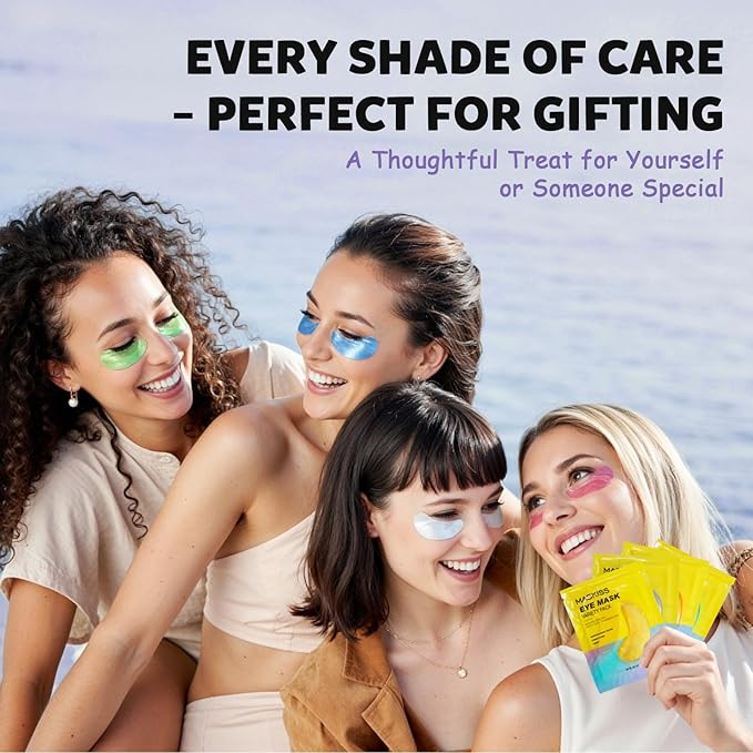 Under Eye Patches Variety Pack (24 Pairs), Easter Gifts for Her, Eye Masks for Dark Circles Puffy Eyes With 8 Colors (3 Pairs/Color), Vegan Skin Care Gifts for Women