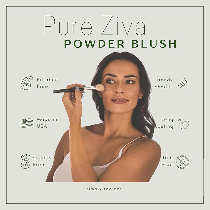 Dubonnet Deep Dark Pink Purple Red Vegan Blush Pressed Cheek Color Powder, Talc & Paraben Free, No Animal Testing & Cruelty Free