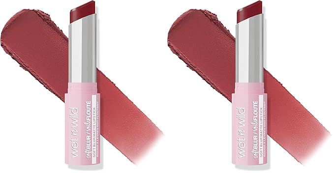 wet n wild Soft Blur Matte Lipstick | I'm Shy (Pack of 2)