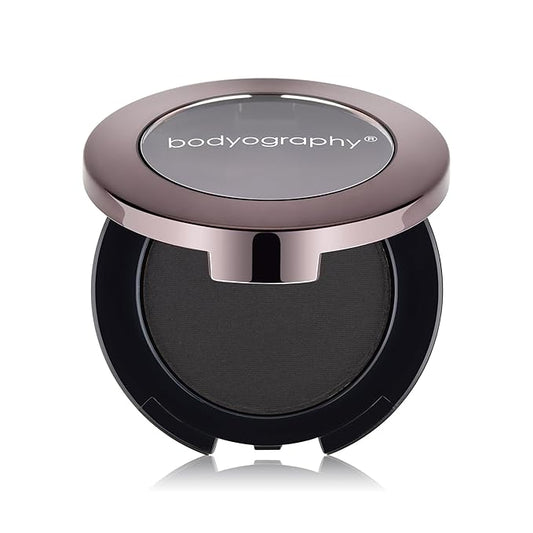 Bodyography Expressions Eye Shadow – Raven (Black (Matte)) - Multi-Functional, Long-Wearing Powder for Eyes, Cheeks & Brows - Buildable, Silky Finish - Vegan, Talc-Free