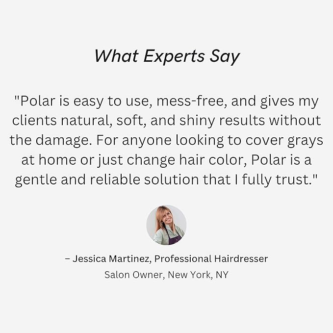 Polar Haircare - Blonde Coloring Shampoo for Gray Hair for Women & Men, Natural Semi Permanent Personal Color Product - Vegan Ammonia-Free Color Shampoo for Gray Hair