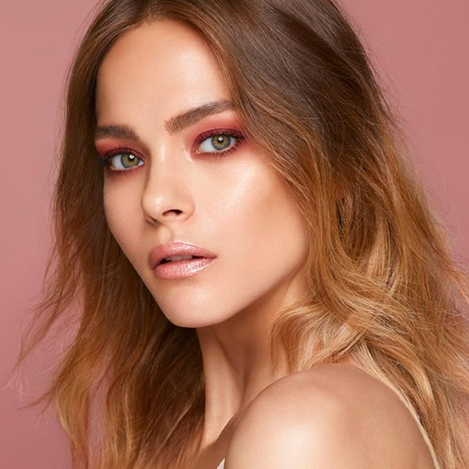EVAGARDEN Luxury Blush - Easily Blendable Texture - Enhances Your Makeup Finish - Soft Focus Effect Visibly Reduces Fine Lines - Highlights Cheekbone and Sculpts Face - 352 Cadium Orange - 0.17 oz