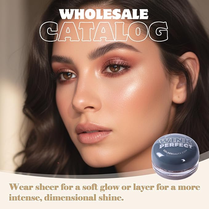Wink Perfect Jelly Cream Eyeshadow – High-Shine Shimmer, Buildable & Long-Lasting, Lightweight Cream-to-Powder Eye Shadow, Vegan & Cruelty-Free (01 Peachy Copper, 0.18 oz / 5.1 g(PACK OF 1))