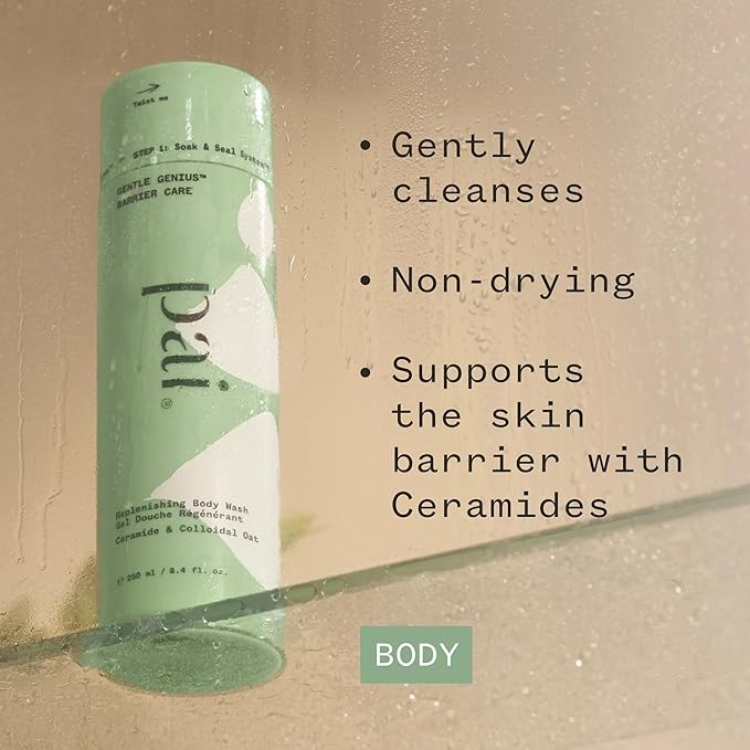 PAI SKINCARE - Gentle Genius Barrier Care Replenishing Body Wash | Natural, Vegan, Cruelty Free, Sensative Skin (8.4 fl oz | 250 ml)