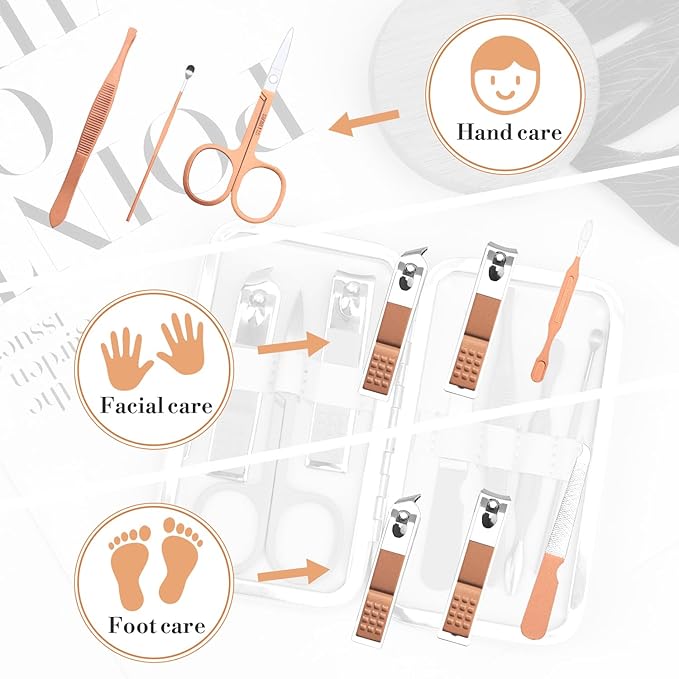 Nurse Gifts for Women,School Nurse Christmas Gift Nurses Week Appreciation Cool Nail Clippers Manicure Kit Gifts for Women Nurses Female Graduation Gift Stocking Stuffers Pedicure Cuticle Trimmer Set