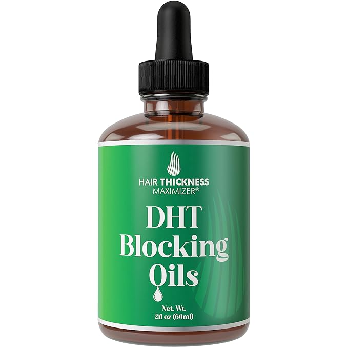 DHT Blocker for Women, Men – Strengthens & Hydrates Thinning, Dry Hair for a Healthier-Looking Scalp – Vegan & Unscented 2oz Serum