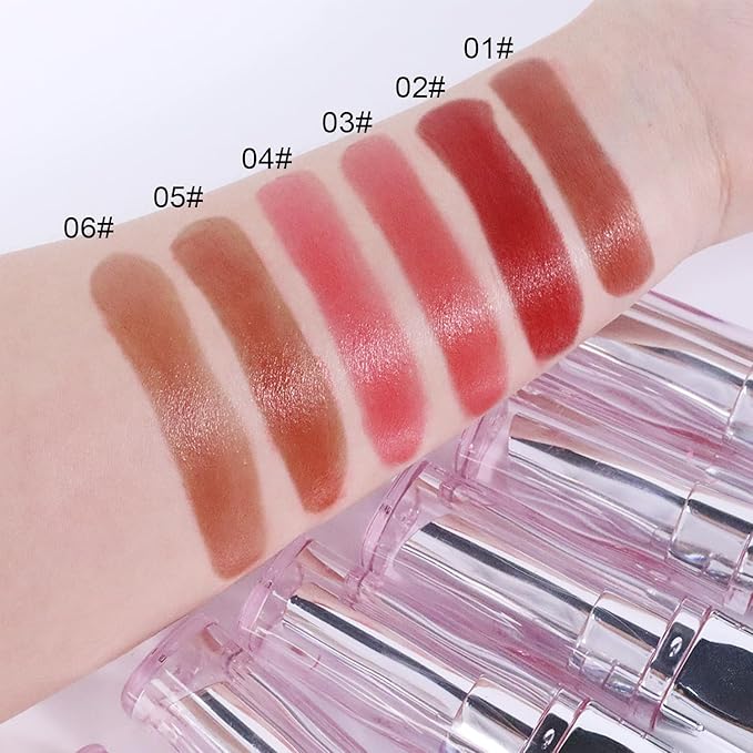 Honey Tinted Lip Stain Lip Gloss, Sheer Hydrating Lip Balm, Moisturizing Lip Color for All Skin Tones, Nourishing Lipstick with a Hint of Natural Black Cherry Tint (A01)