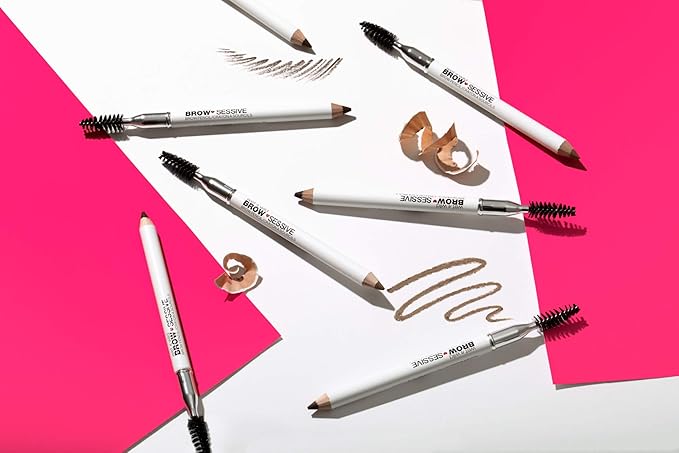 wet n wild Brow-Sessive Brow_Pencil, Ultra-Precise Dual Ended Spoolie Brush for Perfect Buidlable Blendable Shaping, Natural Lasting Shades for Every Brow, Cruelty-Free & Vegan - Taupe (Pack of 2)
