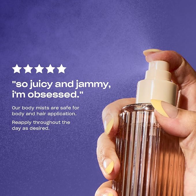 Snif Berry Styles Body Mist 8oz, Fruity Gourmand Fragrance Mist for Body & Hair, Blueberry, Raspberry & Vanilla, Clean, Vegan, Cruelty Free