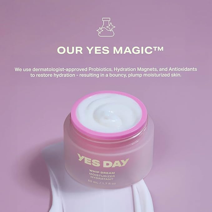 Yes Day Whip Dream (Refill) Face Moisturizer for Teens – Whipped Airy Gel Cream for Glowing Skin – Clean Hydrating Skincare for Teens & Ages 10 Up, with Coconut and Vegan Ceramides (50ml / 1.7 fl oz)