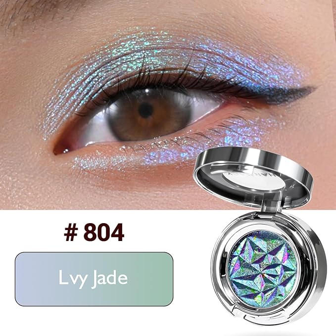 CHARMACY Duochrome Eyeshadow, Insane Shifters Chameleon Eyeshadow, Creates High-Impact, Metallic Eye Looks, 100% Vegan and Cruelty Free (Chameleon-#804, 0.06 Ounce (Pack of 1))