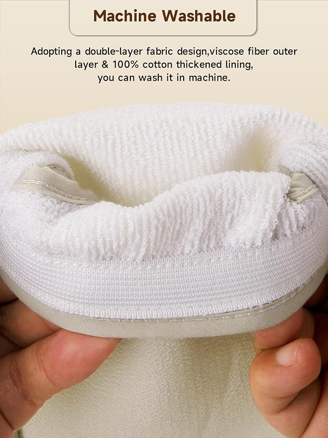 2 Packs Exfoliating Glove (Classic) Machine Washable Korean Body Scrubber 100% Vegan Viscose Exfoliating Mitt for Dead Skin Removal, Keratosis Pilaris & Self-Tan Prep
